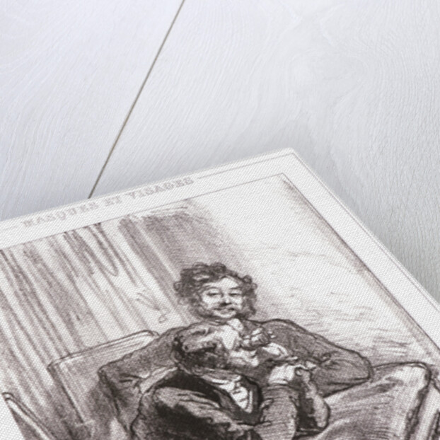 My friend, your wife is charming. My friend, yours is even more so by Paul Gavarni