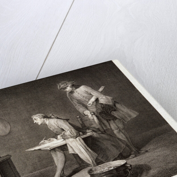 The Drawing Lesson (Étude du Dessen), ca. 1757 by Jacques Philippe Le Bas