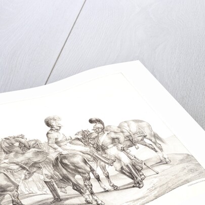 A Party of Life Guards, 1821 by Théodore Géricault