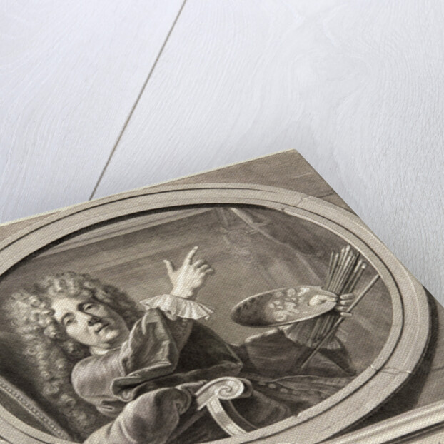 Portrait of Jean Jouvenet, Painter to the King, Director of the Royal Academy, 1707 by Antoine Trouvain