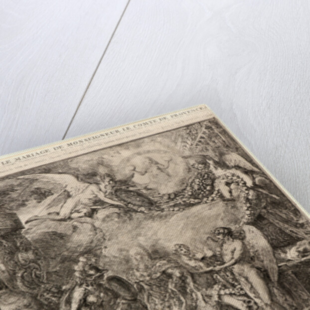 Allegorie sur le Marriage de Monseigneur le Comte de Provence, 1771 by Gabriel de Saint-Aubin