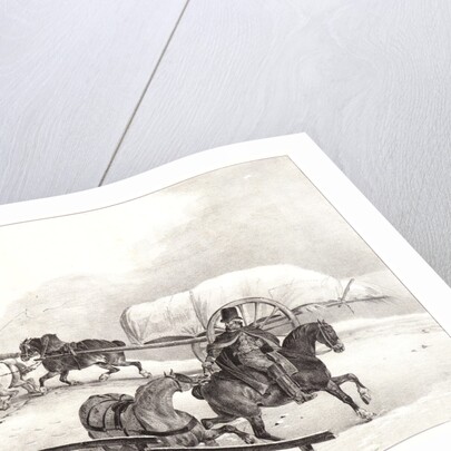 Wagoners Driving up a Hill, 1823 by Théodore Géricault
