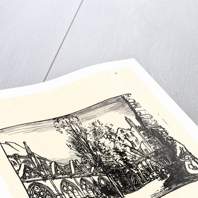 Image from La Bièvre, Les Gobelins, Saint-Séverin, ca. 1901 by Auguste Louis Lepère