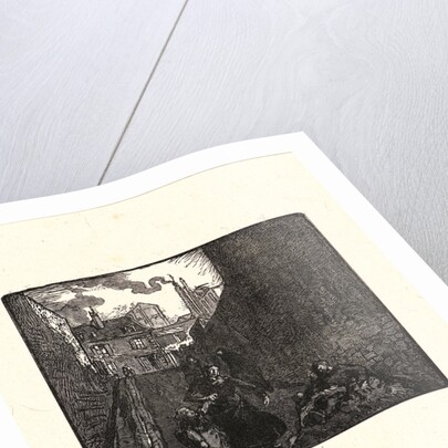 Image from La Bièvre, Les Gobelins, Saint-Séverin, ca. 1901 by Auguste Louis Lepère