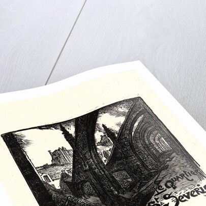Image from La Bièvre, Les Gobelins, Saint-Séverin, ca. 1901 by Auguste Louis Lepère