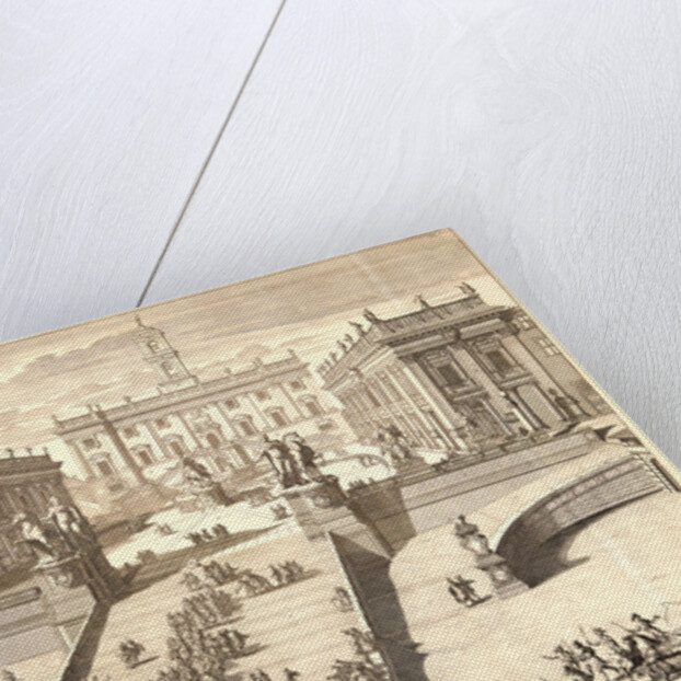 View of the Capitoline Hill (Le Fameux Capitole à Rome), ca. 1695-1706 by Domenico de Rossi