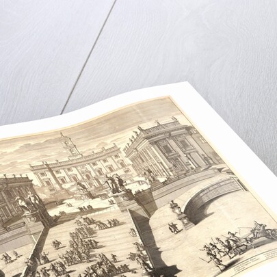 View of the Capitoline Hill (Le Fameux Capitole à Rome), ca. 1695-1706 by Domenico de Rossi