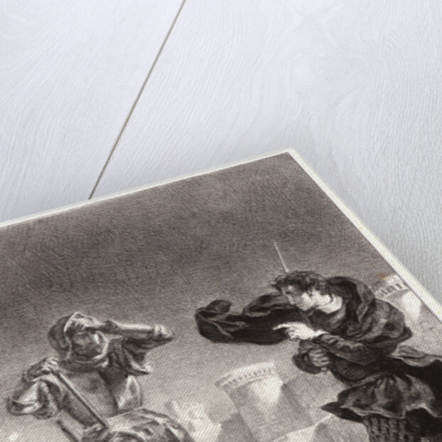 Hamlet: Je suis l'esprit.., 1834-1843 by Eugène Delacroix