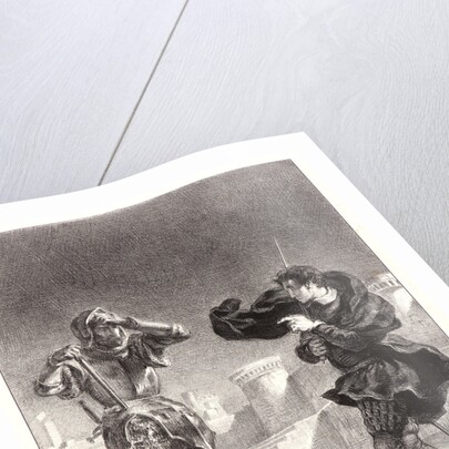 Hamlet: Je suis l'esprit.., 1834-1843 by Eugène Delacroix