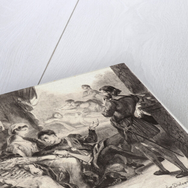 Hamlet: C'est une intrigue.., 1834- 1843 by Eugène Delacroix