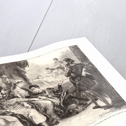 Hamlet: C'est une intrigue.., 1834- 1843 by Eugène Delacroix