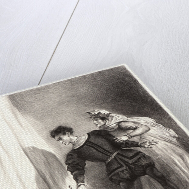 Hamlet: Qu'est ce donc?, 1834-1843 by Eugène Delacroix