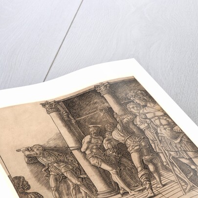 Flagellation with a Pavement, ca. 1465-1470 by Andrea Mantegna