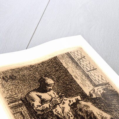 Woman Sewing (La Couseuse), ca. 1855-1856 by Jean-François Millet