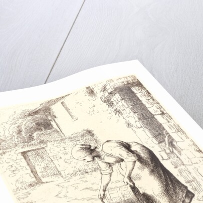 Woman Emptying a Pail (Femme vidant un seau), 1862 by Jean-François Millet