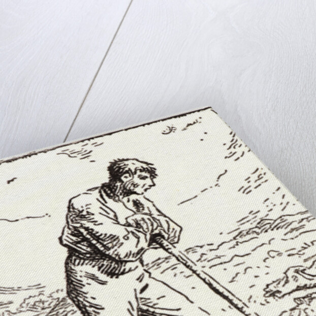 Digger Leaning on His Spade (Becheur au repos), 1874 by Pierre Millet