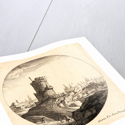 Le Petit Port de Mer à la Grosse Tour Ronde, 17th century by Michel Montagne