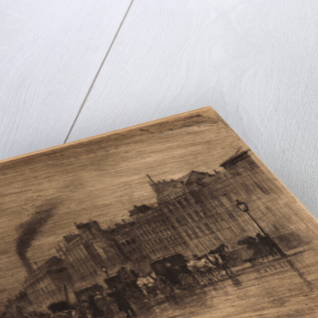 Winter Morning on the Quai (Un Quai de Paris—Matinée d'Hiver sur les Quais), 19th century by Félix Hilaire Buhot