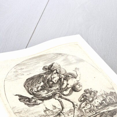 La Mort emportant vers la droite de l'estampe un enfant, 1648 by Stefano Della Bella