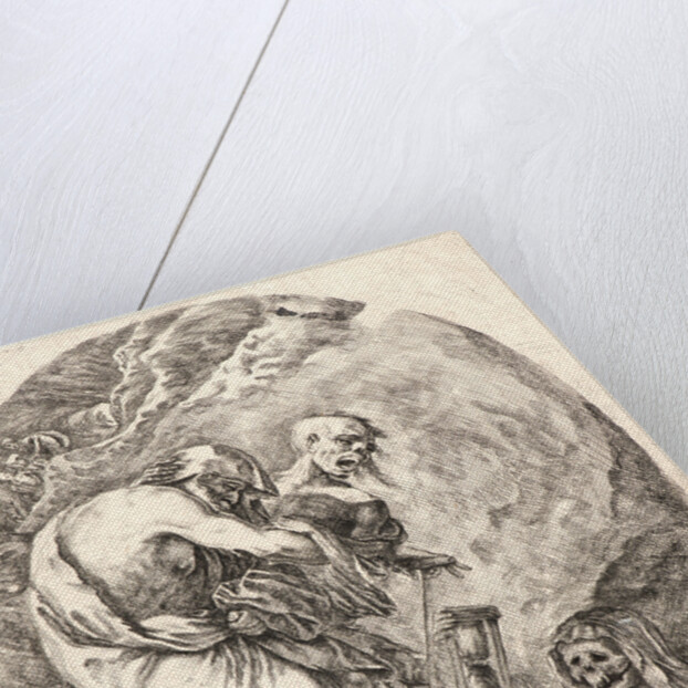 La Mort entrainant un veillard, 1648 by Stefano Della Bella