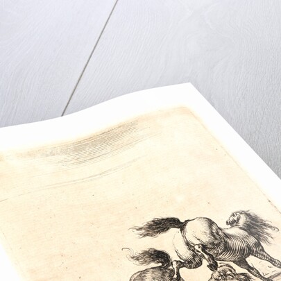Combat de plusieurs chevaux, 1642- 1645 by Stefano Della Bella