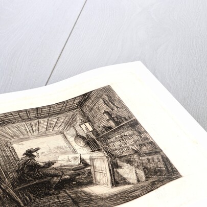 Portrait of the Artist at Work (le Botin), 1861 by Charles François Daubigny