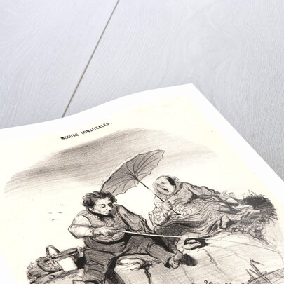 Les Plaisirs de la Pêche (The Pleasures of Fishing), 1842 by Honoré Daumier