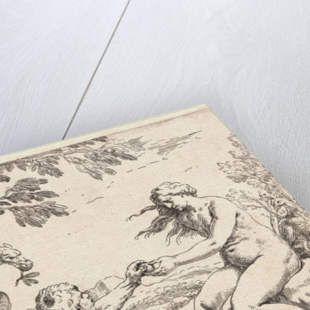 Adam and Eve, 17th century by Simone Cantarini