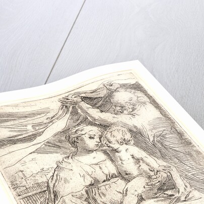 The Holy Family, 17th century by Simone Cantarini