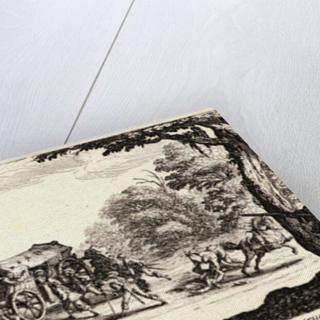 Highway Robbery and Murder (L'Attaque de la Diligence), 1633 by Jacques Callot