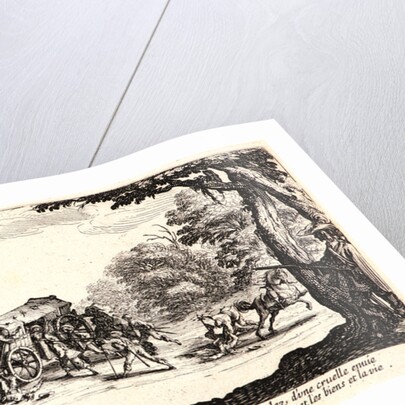 Highway Robbery and Murder (L'Attaque de la Diligence), 1633 by Jacques Callot