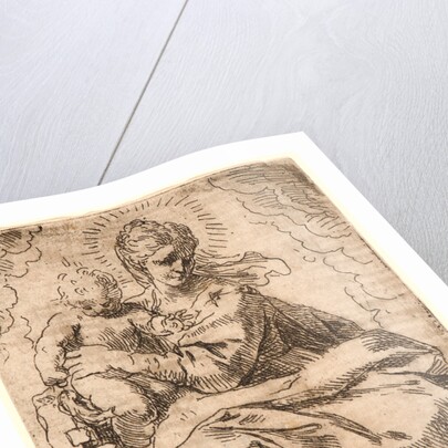 The Virgin and Child on a Cloud, 17th century by Simone Cantarini