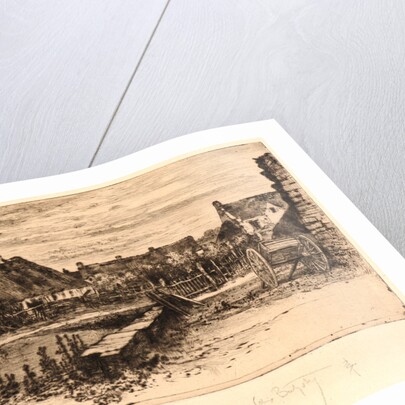 The Large Thatched Cottages (Les Grandes Chaumières), 19th century by Félix Hilaire Buhot