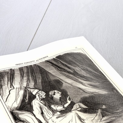Un réveil en sursaut, 1865 by Honoré Daumier
