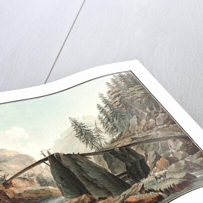 The Devil's Bridge, ca. 1780- 1790 by Charles-Melchior Descourtis