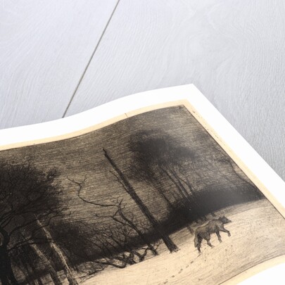 Winter (Hiver, ou le Loup dans la Neige) by Félix Bracquemond