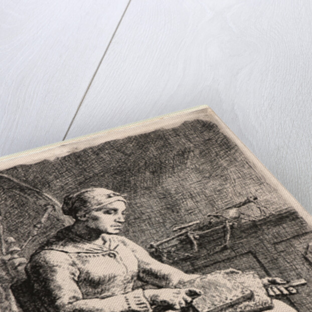 The Wool Carder (La Cardeuse), 1855-1856 by Jean-François Millet