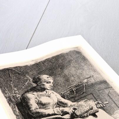 The Wool Carder (La Cardeuse), 1855-1856 by Jean-François Millet