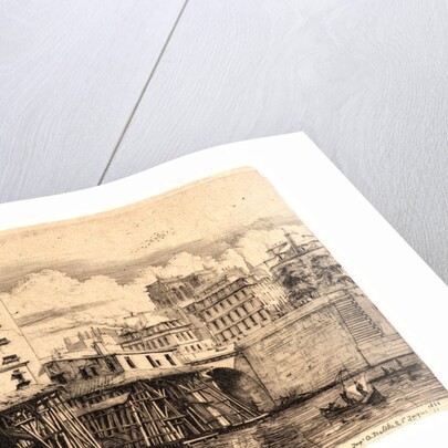 Le Pompe Notre Dame, 1852 by Charles Meryon