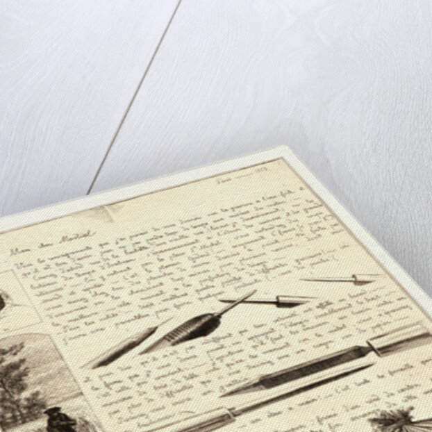 Letter on the Elements of Etching (Lettre sur les éléments de la gravure à l'eau-forte), first sheet, 1864 by Adolphe Martial Potémont