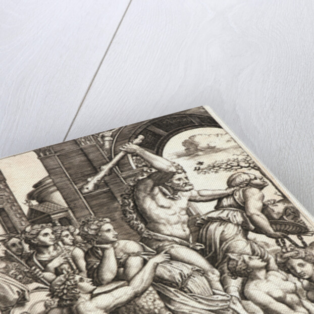 Hercules Driving Out Envy from the Temple of the Muses, 16th century by Master of the Die