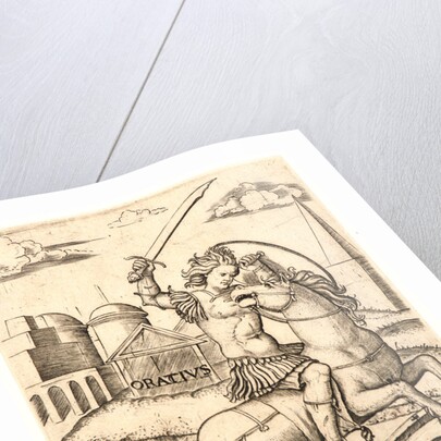 Horatius Cocles, 16th century by Marcantonio Raimondi