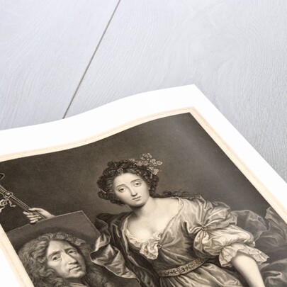 Portrait of Catherine Marguerite Mignard, Comtesse de Fouquière, Daughter of the Painter Pierre Mignard, 1735 by Jean Daullé