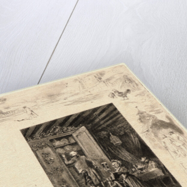 Illustrations for Daudet's Lettres de Mon Moulin, Plate 5, 19th century by Félix Hilaire Buhot