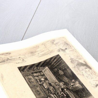 Illustrations for Daudet's Lettres de Mon Moulin, Plate 5, 19th century by Félix Hilaire Buhot