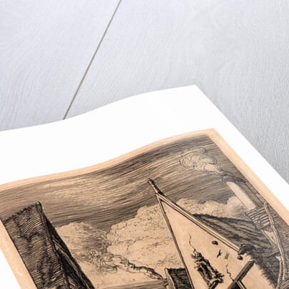 La Rue des Toiles, Bourges, 19th century by Charles Meryon