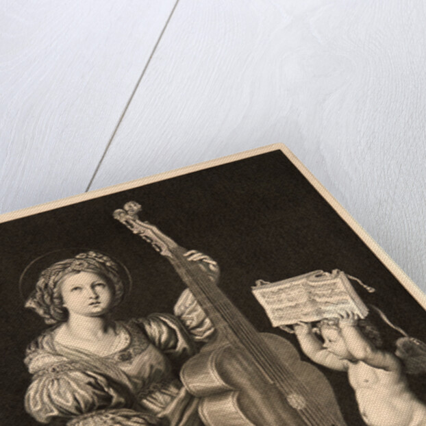 St. Cecilia Singing Praise to God, ca. 1675-1695 by Etienne Picart