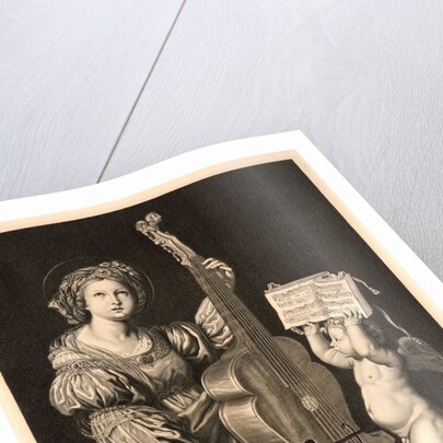 St. Cecilia Singing Praise to God, ca. 1675-1695 by Etienne Picart