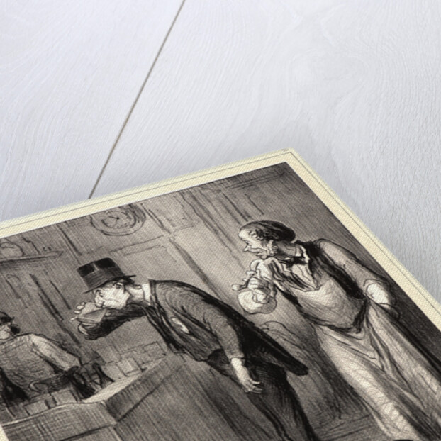 En v'là un, il pourrait bien être malheureux, 1862 by Honoré Daumier