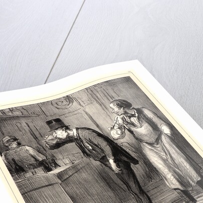 En v'là un, il pourrait bien être malheureux, 1862 by Honoré Daumier